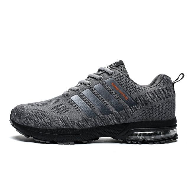 Running Mens Sport Elegant Sneakers Air Cushion Sneakers Lace Up Low Top Jogging Shoes Man Athletic Footwear Breathable Comfortable Athletic Running Sneakers 48