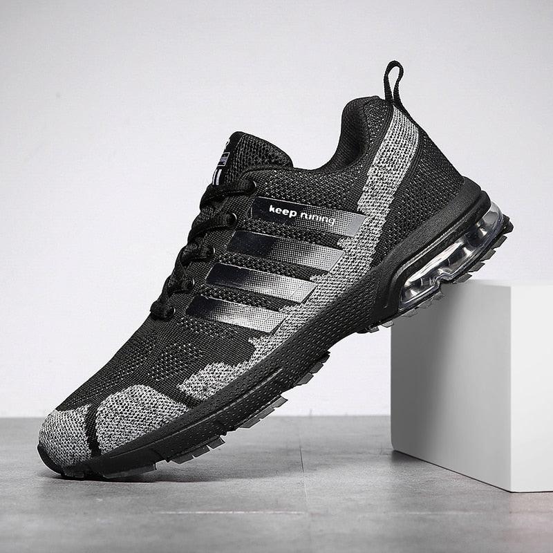 Running Mens Sport Elegant Sneakers Air Cushion Sneakers Lace Up Low Top Jogging Shoes Man Athletic Footwear Breathable Comfortable Athletic Running Sneakers 17