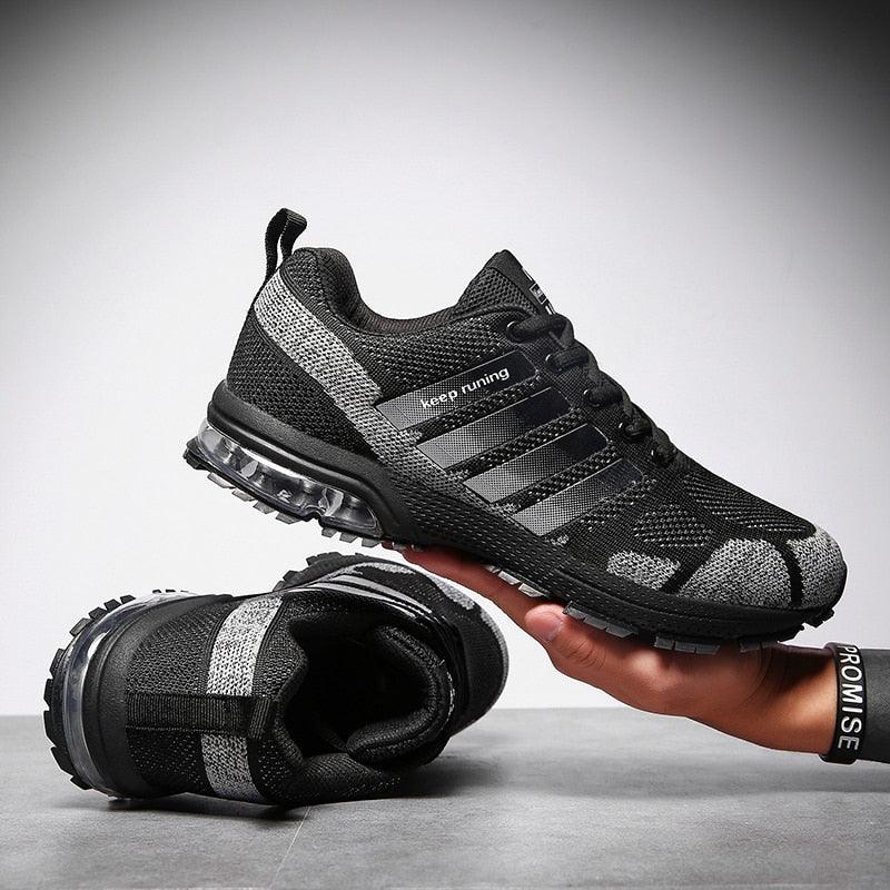 Running Mens Sport Elegant Sneakers Air Cushion Sneakers Lace Up Low Top Jogging Shoes Man Athletic Footwear Breathable Comfortable Athletic Running Sneakers 22