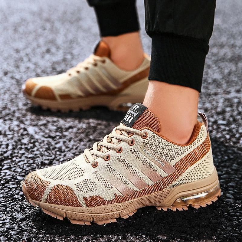 Running Mens Sport Elegant Sneakers Air Cushion Sneakers Lace Up Low Top Jogging Shoes Man Athletic Footwear Breathable Comfortable Athletic Running Sneakers 16