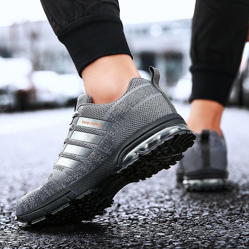 Running Mens Sport Elegant Sneakers Air Cushion Sneakers Lace Up Low Top Jogging Shoes Man Athletic Footwear Breathable Comfortable Athletic Running Sneakers 5