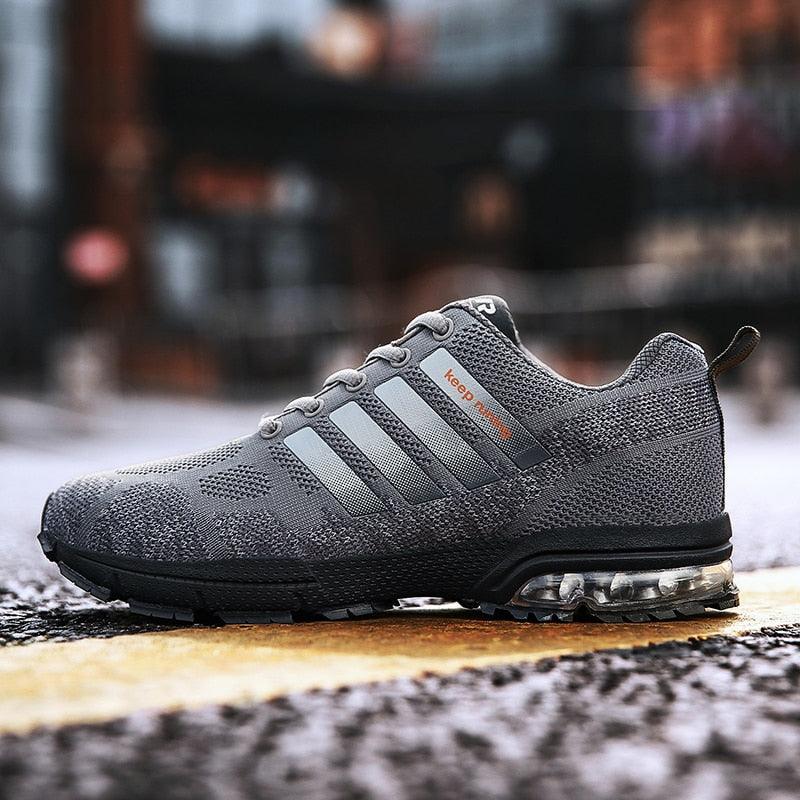Running Mens Sport Elegant Sneakers Air Cushion Sneakers Lace Up Low Top Jogging Shoes Man Athletic Footwear Breathable Comfortable Athletic Running Sneakers 25