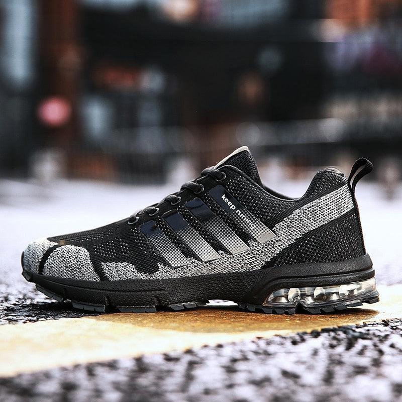 Running Mens Sport Elegant Sneakers Air Cushion Sneakers Lace Up Low Top Jogging Shoes Man Athletic Footwear Breathable Comfortable Athletic Running Sneakers 30