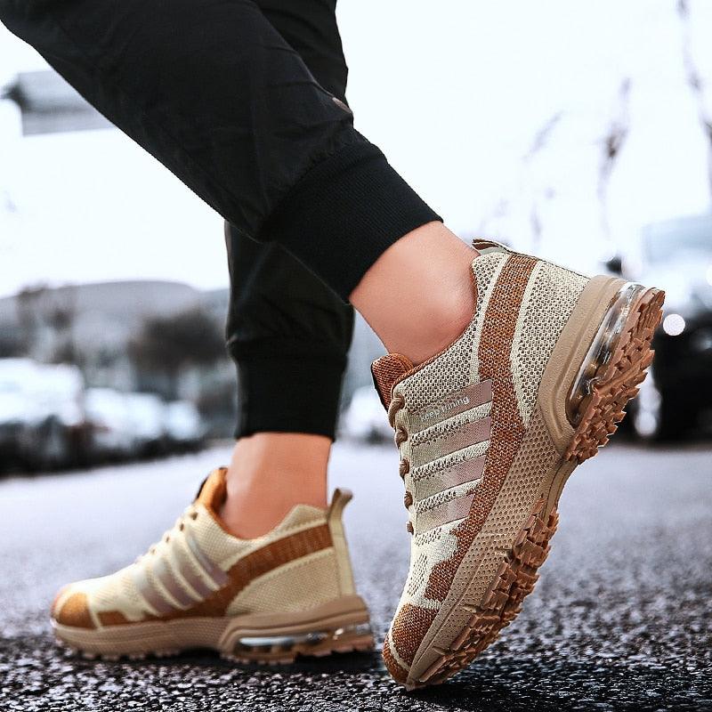 Running Mens Sport Elegant Sneakers Air Cushion Sneakers Lace Up Low Top Jogging Shoes Man Athletic Footwear Breathable Comfortable Athletic Running Sneakers 21