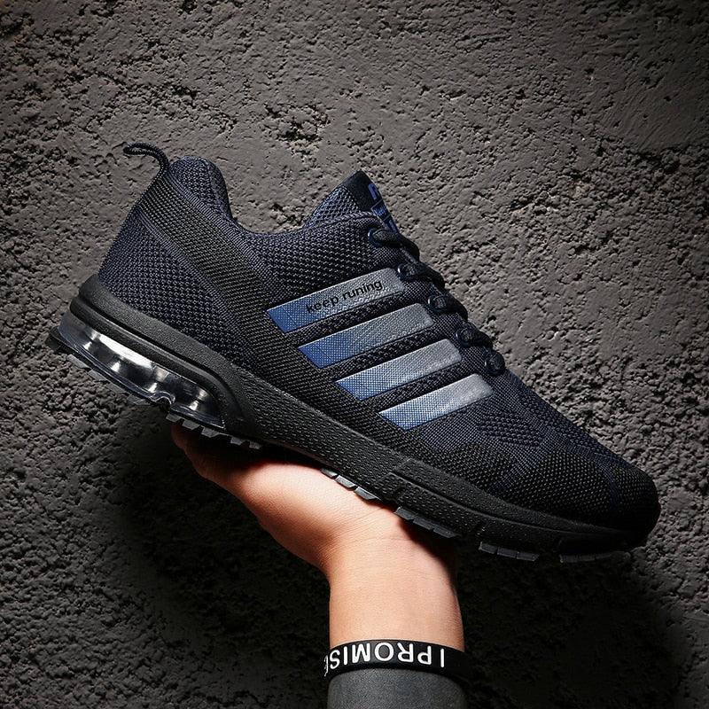 Running Mens Sport Elegant Sneakers Air Cushion Sneakers Lace Up Low Top Jogging Shoes Man Athletic Footwear Breathable Comfortable Athletic Running Sneakers 23