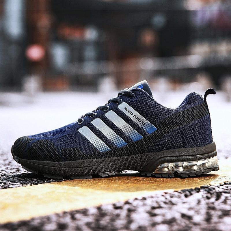Running Mens Sport Elegant Sneakers Air Cushion Sneakers Lace Up Low Top Jogging Shoes Man Athletic Footwear Breathable Comfortable Athletic Running Sneakers 27