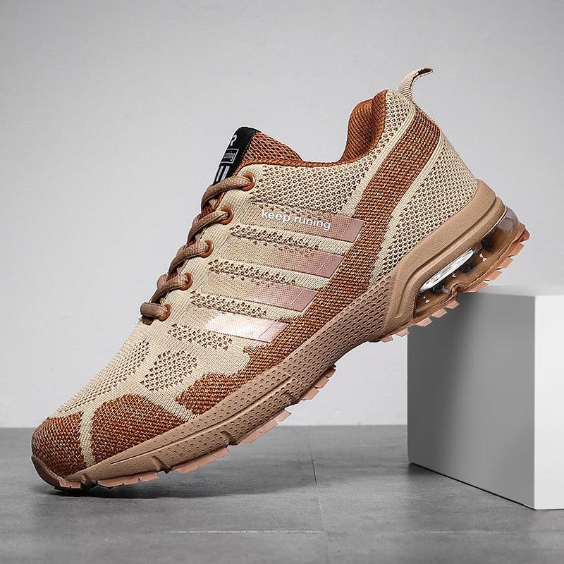 Running Mens Sport Elegant Sneakers Air Cushion Sneakers Lace Up Low Top Jogging Shoes Man Athletic Footwear Breathable Comfortable Athletic Running Sneakers 24
