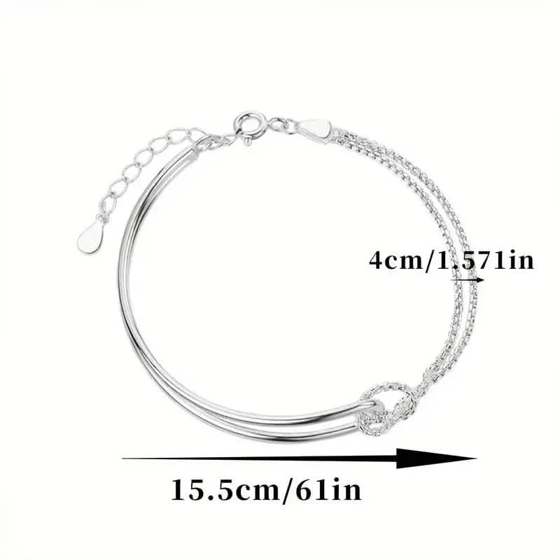 S925 Hypoallergenic Minimalist Geometric Collage Bracelet 8