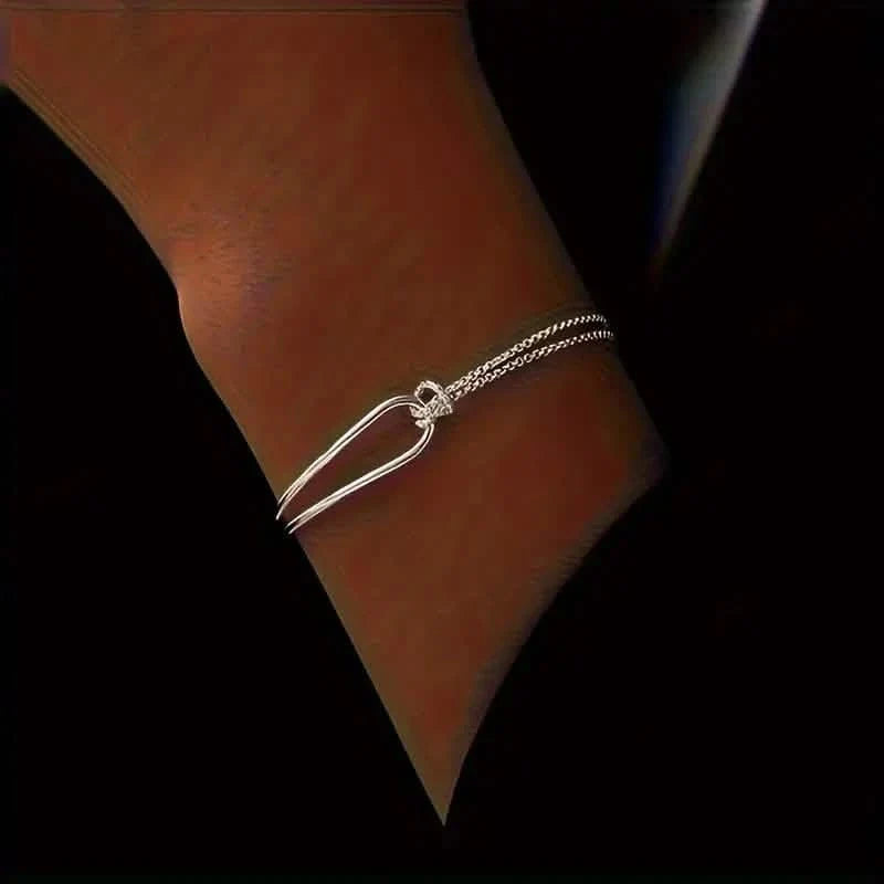 S925 Hypoallergenic Minimalist Geometric Collage Bracelet 6