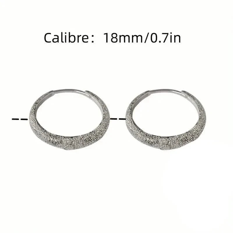S925 Sterling Silver Sparkling Starry River Hoop Earrings 3