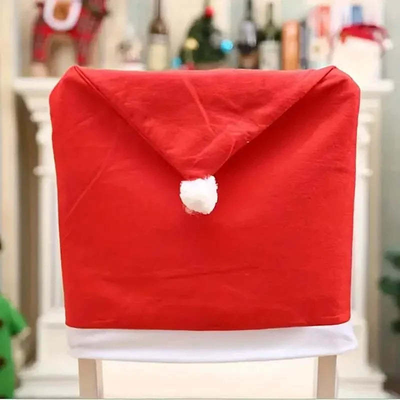 Santa Hats Dining Chair Covers Slipcover 2