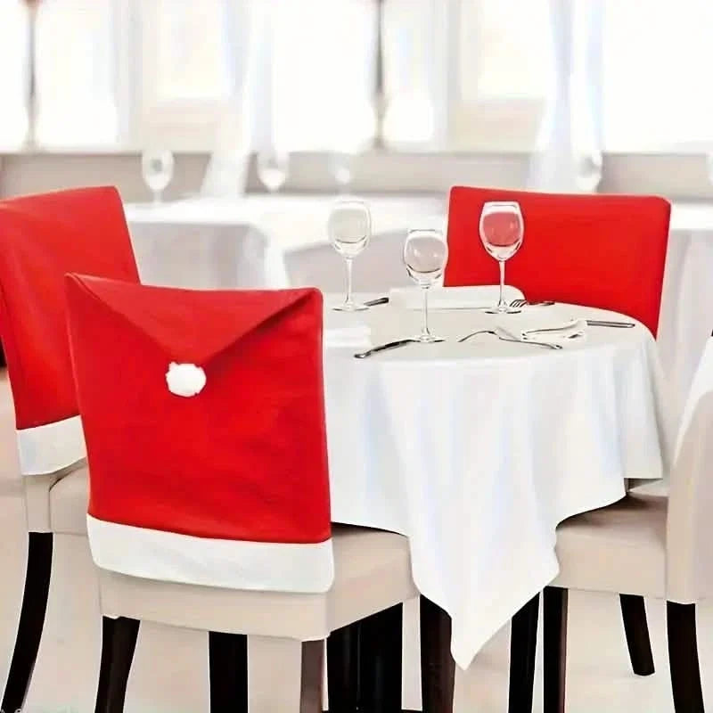Santa Hats Dining Chair Covers Slipcover 3