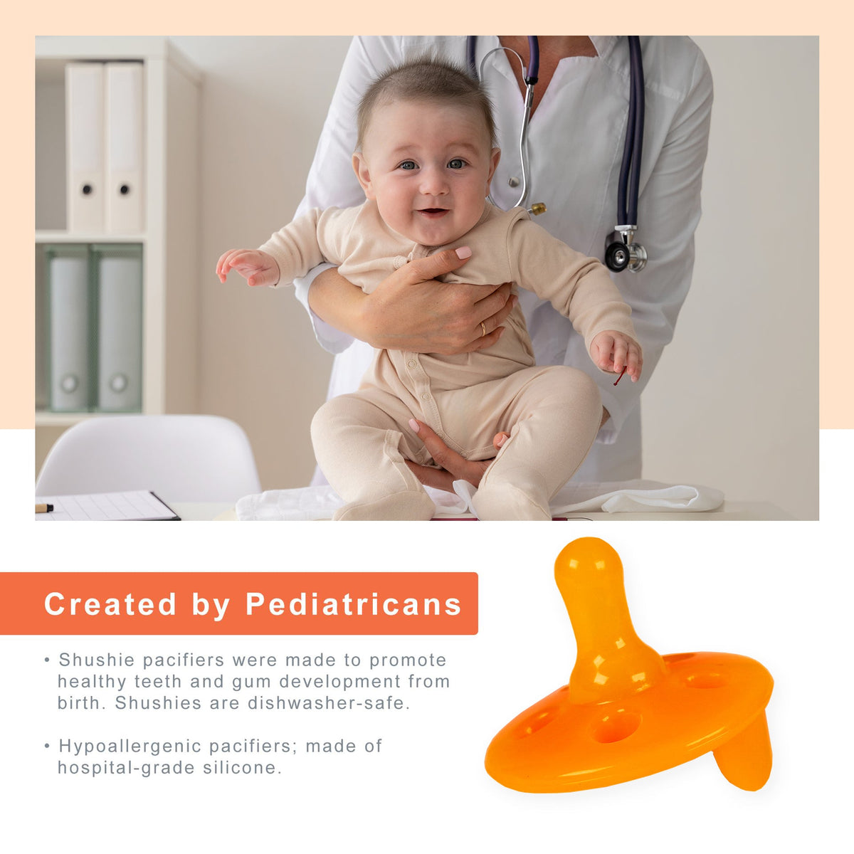 Firefly Portable Baby Sound Machine + Shushie Pacifier 2-Pack Bundle 7