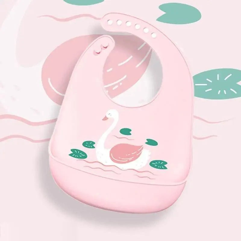 Silicone Bibs For Kids Newborn Baby Feeding Tableware Waterproof  Baby Bibs For Toddler Bib For Kids 11