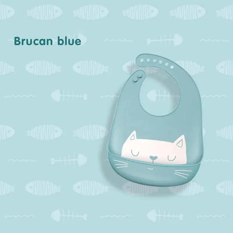 Silicone Bibs For Kids Newborn Baby Feeding Tableware Waterproof  Baby Bibs For Toddler Bib For Kids 15