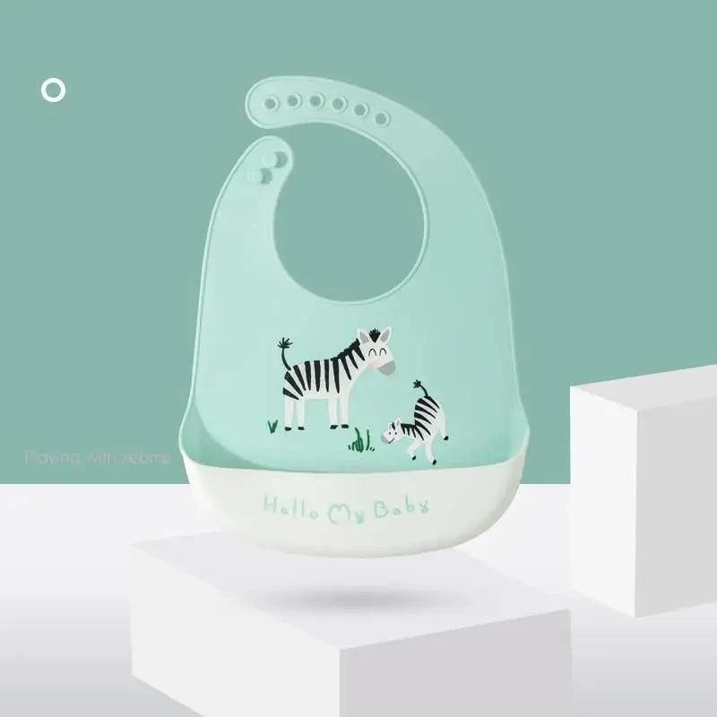 Silicone Bibs For Kids Newborn Baby Feeding Tableware Waterproof  Baby Bibs For Toddler Bib For Kids 17