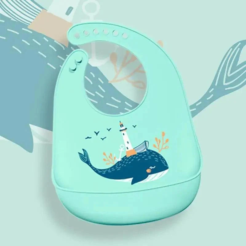 Silicone Bibs For Kids Newborn Baby Feeding Tableware Waterproof  Baby Bibs For Toddler Bib For Kids 16