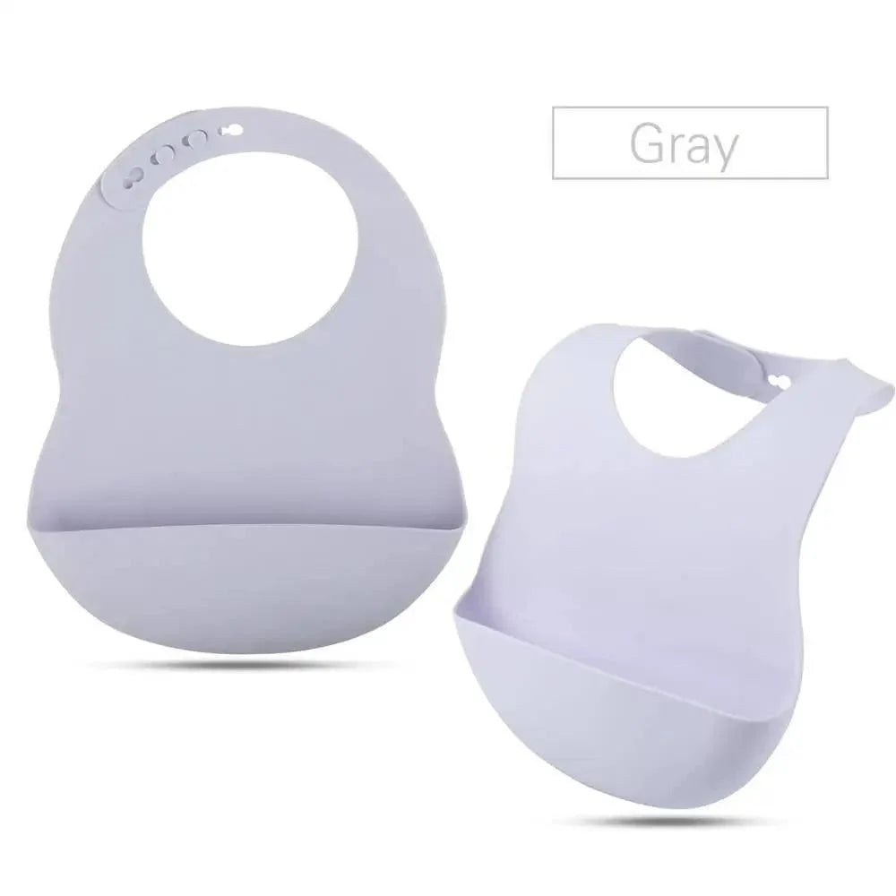 Silicone Bibs For Kids Newborn Baby Feeding Tableware Waterproof  Baby Bibs For Toddler Bib For Kids 29