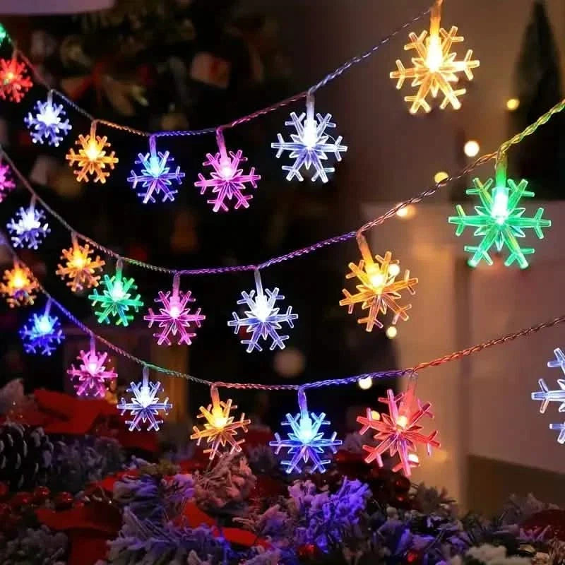 Snowflake Decorative LED String Light 152cm/60in 4