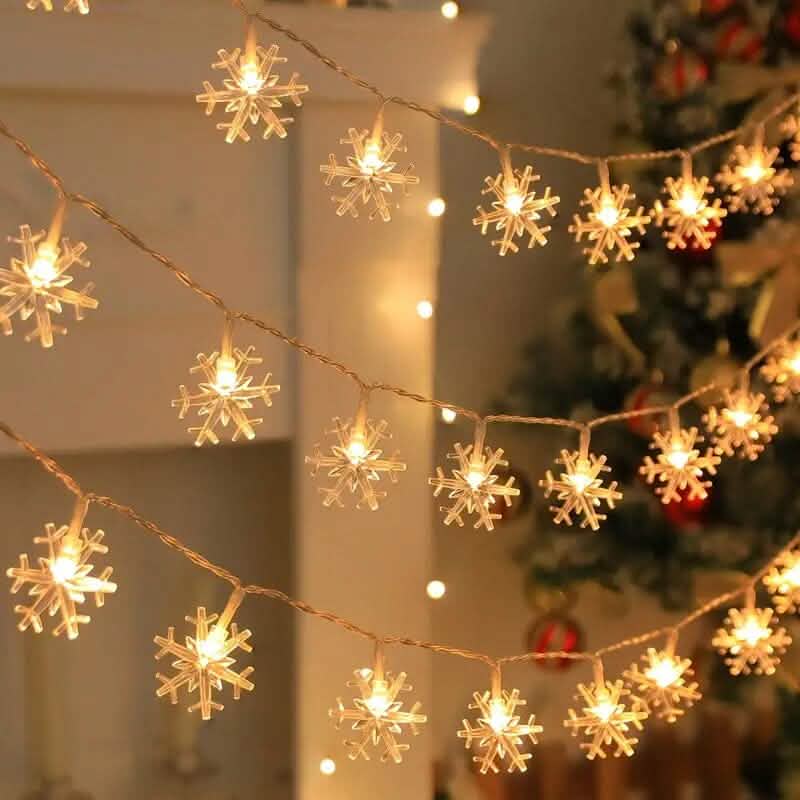 Snowflake Decorative LED String Light 152cm/60in 2