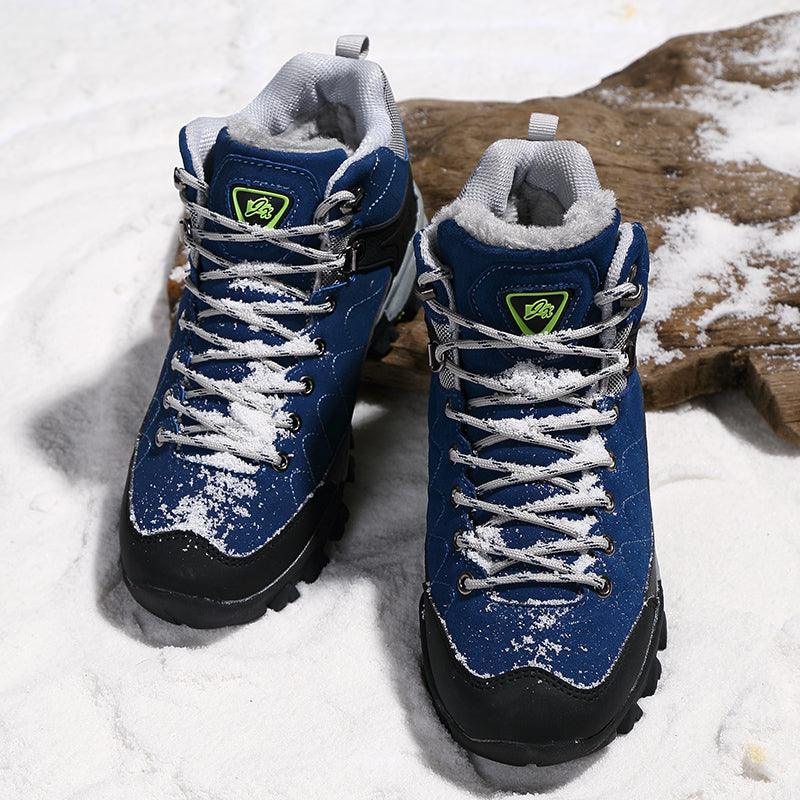 Soft Black Mens Boots Winter Fur Warm Snow Men Walking Boots Work Shoes Footwear Fashion Rubber Ankle Shoes Warm Fur Lined Ankle Booties Comfortable Non Slip Outdoor Shoes 6