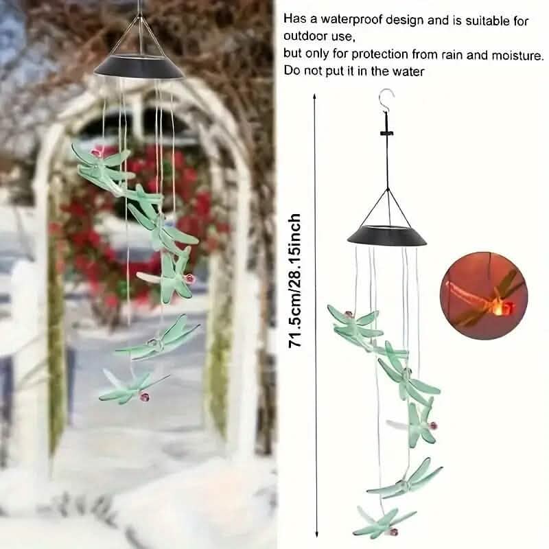 Solar Dragonfly Wind Chimes Lights 2