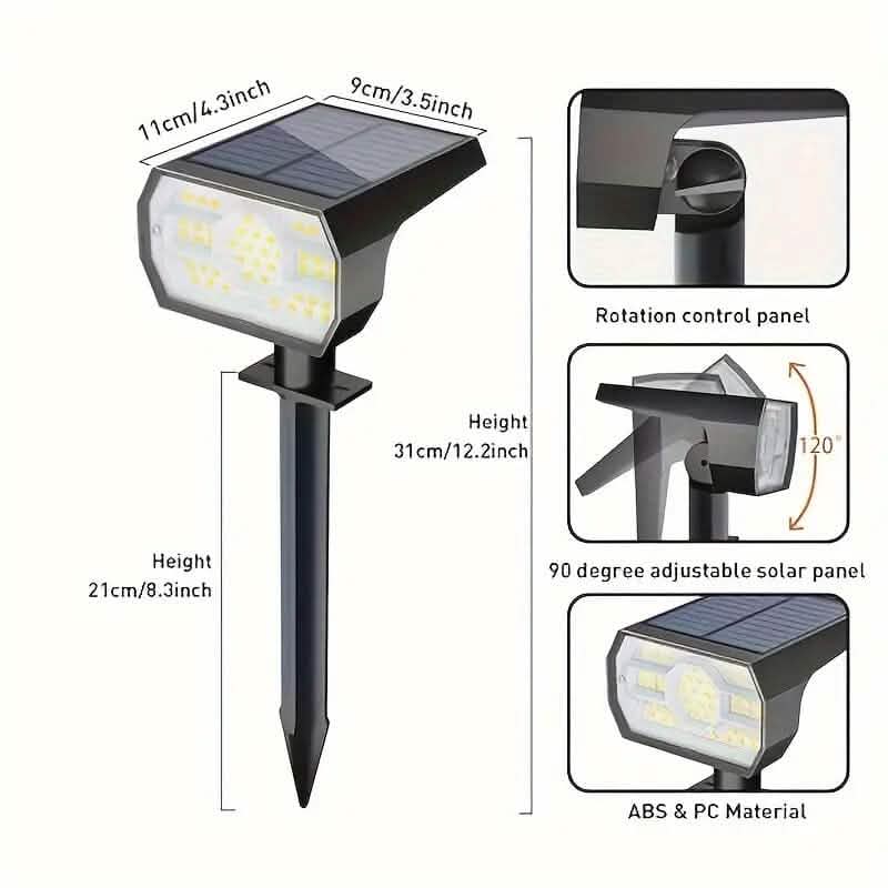 Solar Landscape Outdoor Spotlights 3