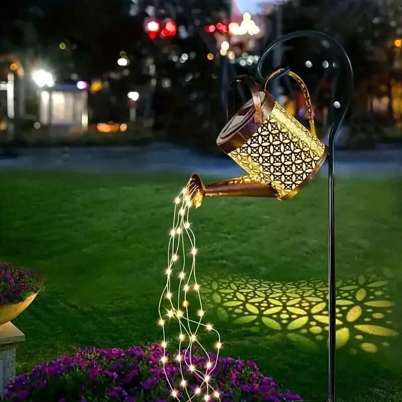 Solar LED Watering Can String Lights 1