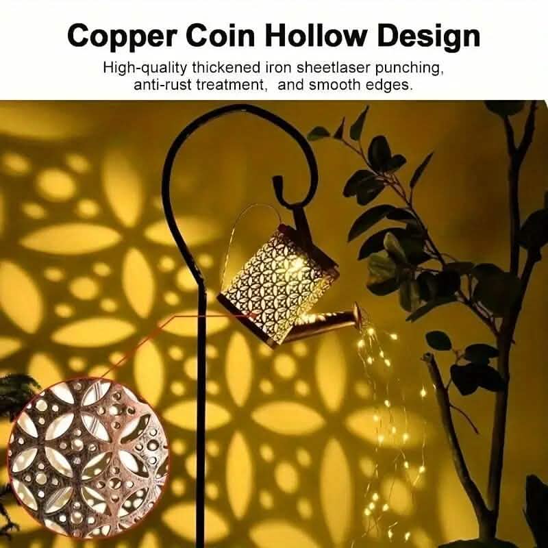 Solar LED Watering Can String Lights 4