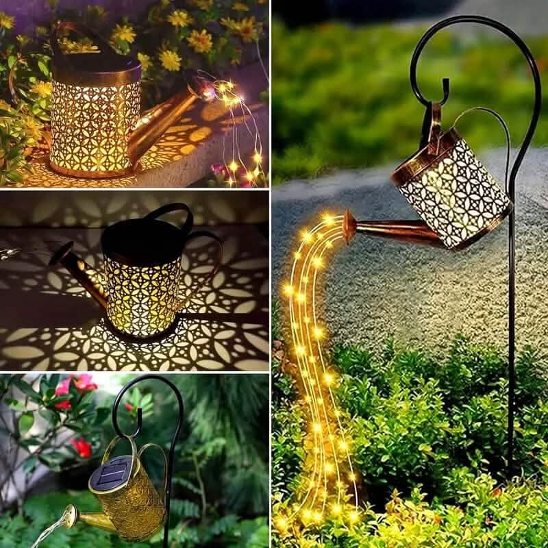 Solar LED Watering Can String Lights 9