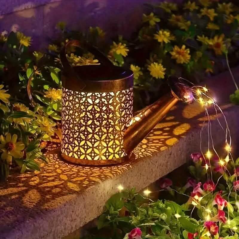 Solar LED Watering Can String Lights 8