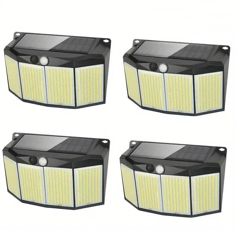 Solar Lights Outdoor 576 LED with Lights Reflector and 3 Lighting Modes 2