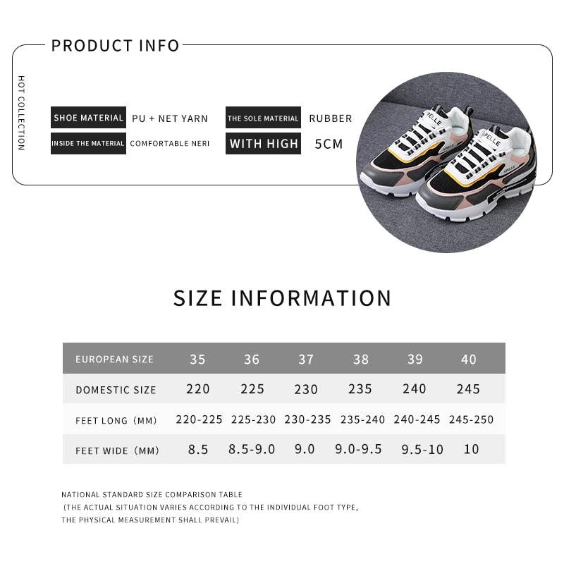 Sports Footwear Women's Running Shoes Summer New Mesh Breathable Platform Increased Fashion Shoes Womens Running Athletic Casual Sports Sneakers For Walking Gym Jogging Training Fitness 8