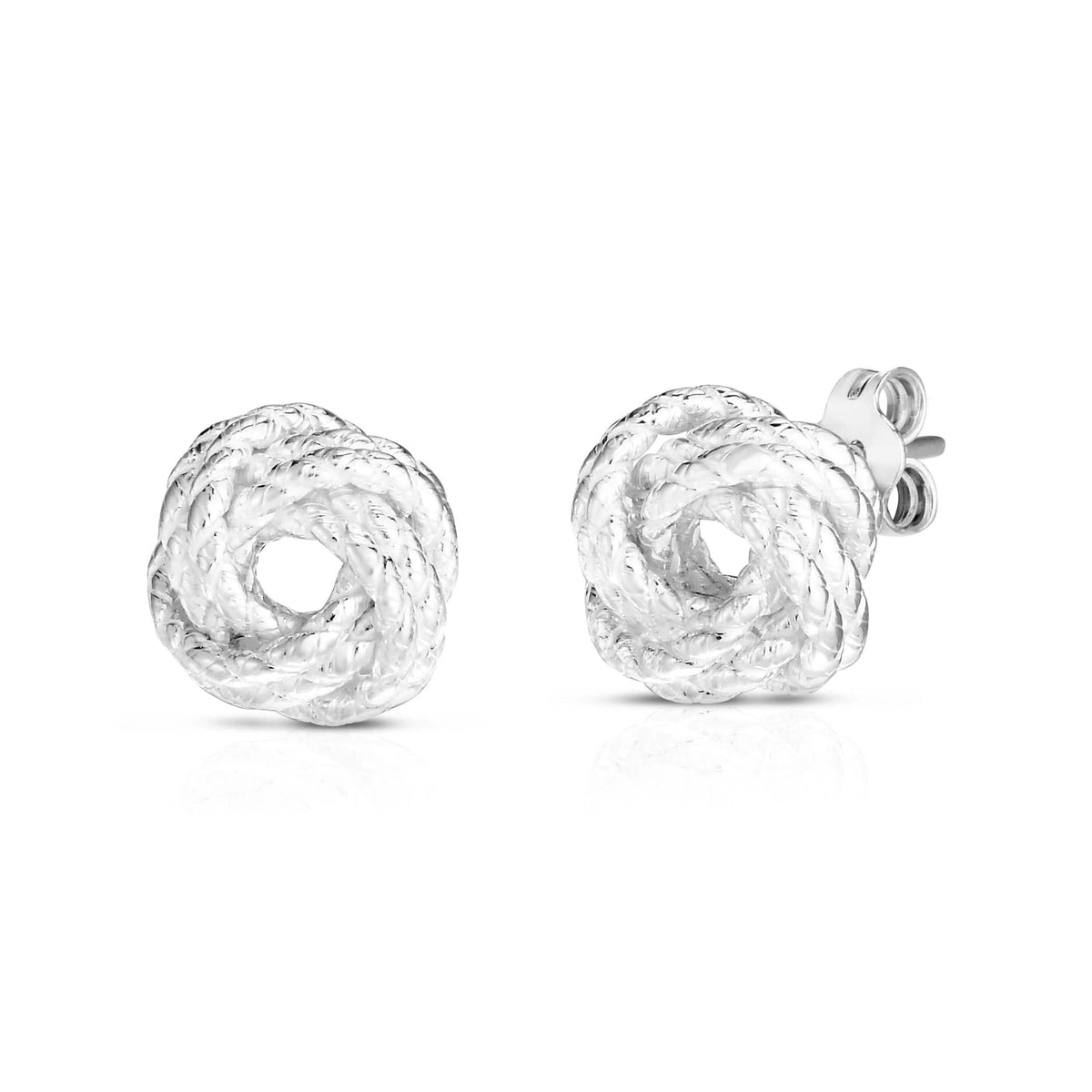 Sterling Silver Love Knot Earring 1