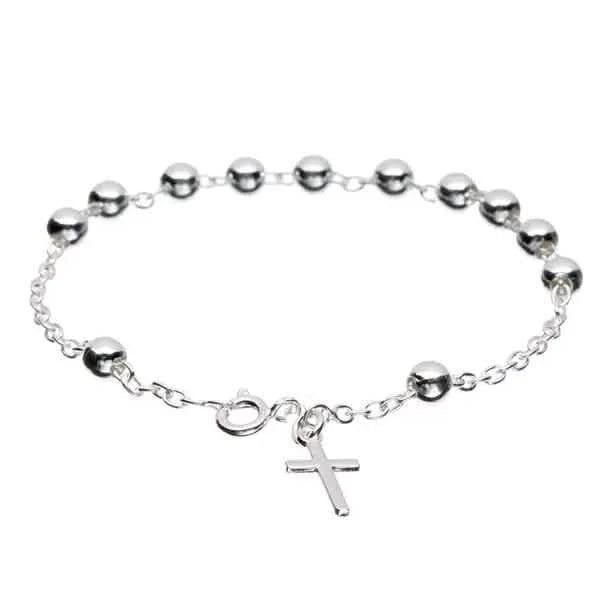 Sterling Silver Rosary Bracelet 1