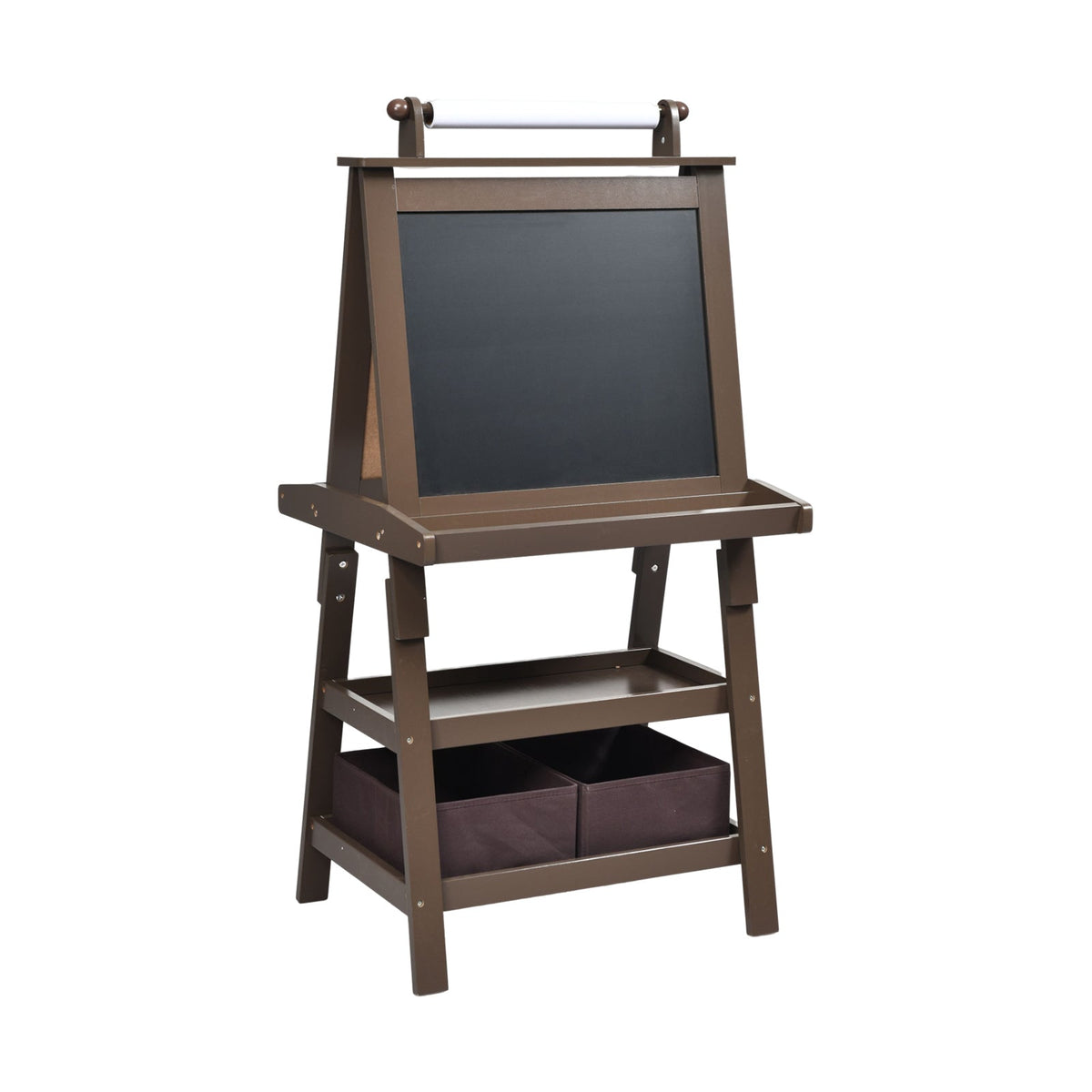 3 in 1 Double-Sided Storage Art Easel-Brown 9