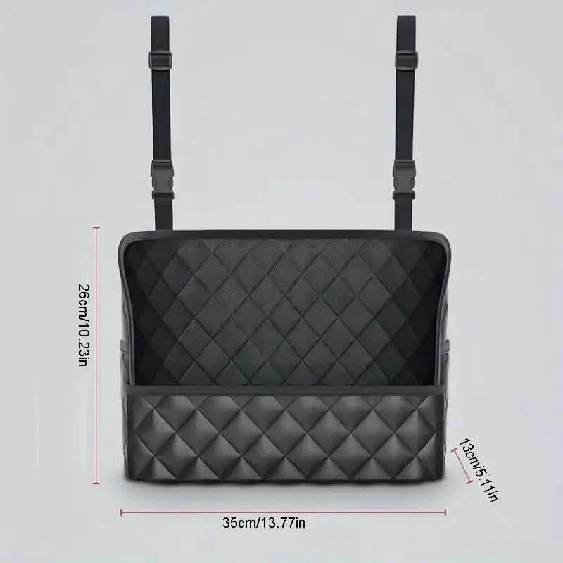 Stylish PU Leather Handbag Car-Mounted Storage Bag 9