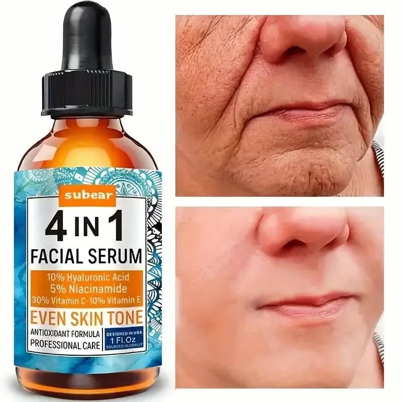 Subear 4-In-1 Facial Serum - Hydrates, Repairs, and Rejuvenates Skin with Hyaluronic Acid 1