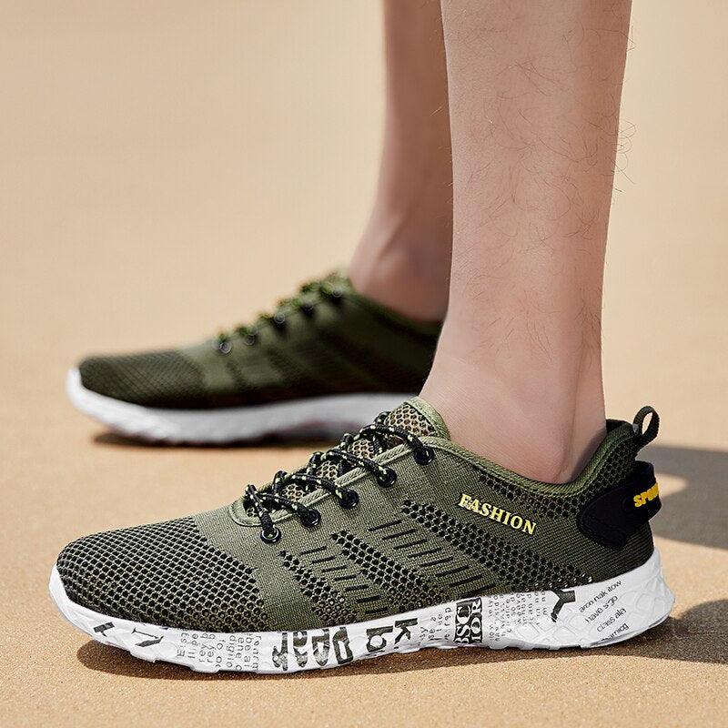 Summer Sport Mens Casual Workout Shoes Air Mesh Sneakers Fashion Foam Footwear Black Beach Water Fisherman Breathable Men Jogging Tennis Sport Sneakers 14
