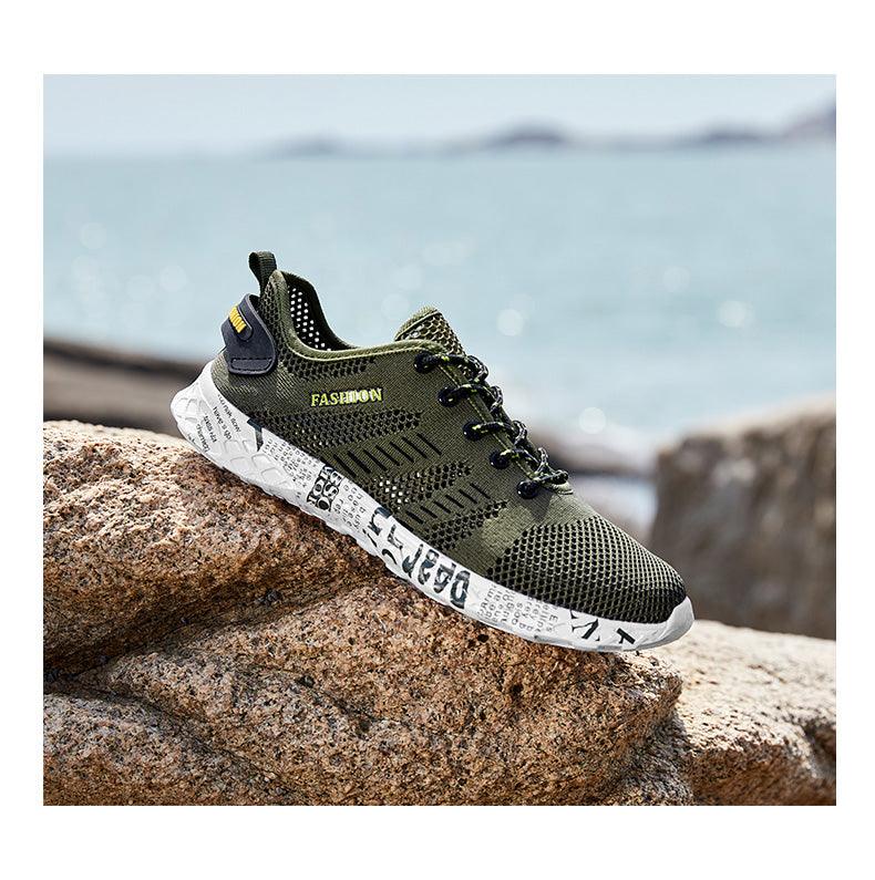 Summer Sport Mens Casual Workout Shoes Air Mesh Sneakers Fashion Foam Footwear Black Beach Water Fisherman Breathable Men Jogging Tennis Sport Sneakers 17
