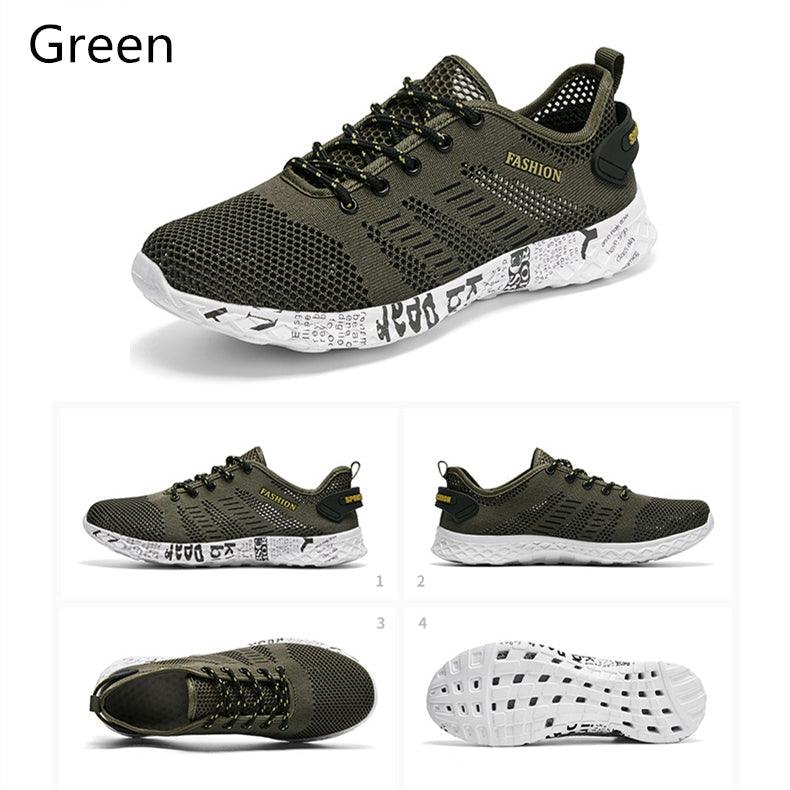 Summer Sport Mens Casual Workout Shoes Air Mesh Sneakers Fashion Foam Footwear Black Beach Water Fisherman Breathable Men Jogging Tennis Sport Sneakers 12