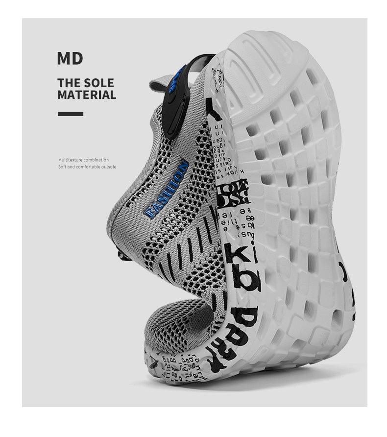 Summer Sport Mens Casual Workout Shoes Air Mesh Sneakers Fashion Foam Footwear Black Beach Water Fisherman Breathable Men Jogging Tennis Sport Sneakers 24