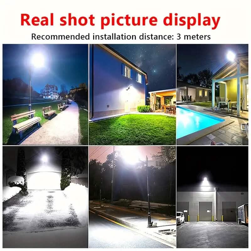 Super Bright 360 LED 3 Speed Double Row Solar Light 10