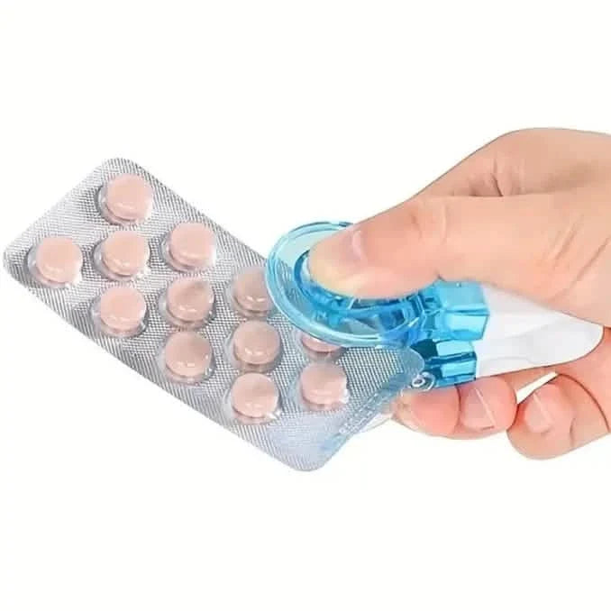 Tablet Pills Blister Pack Opener Tool Dispenser 1