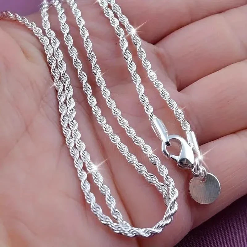 Twist Rope Chain Necklace Women's Jewelry Accessory 1
