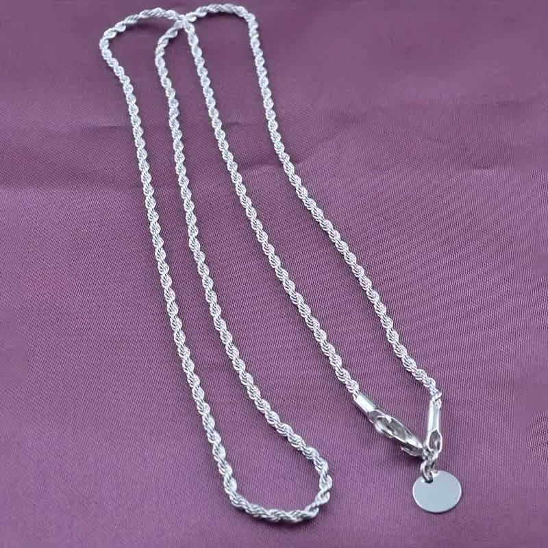 Twist Rope Chain Necklace Women's Jewelry Accessory 2