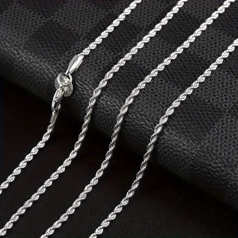 Twist Rope Chain Necklace Women's Jewelry Accessory 4