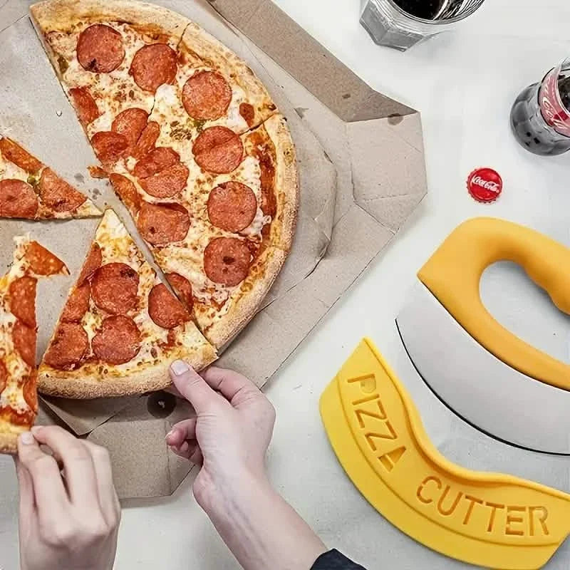 Ultra-Sharp Stainless Steel Pizza Cutter With Rocker Arm 3