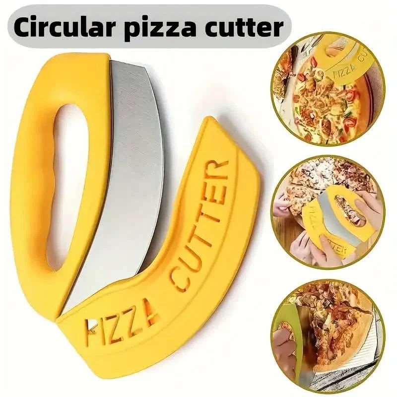 Ultra-Sharp Stainless Steel Pizza Cutter With Rocker Arm 6