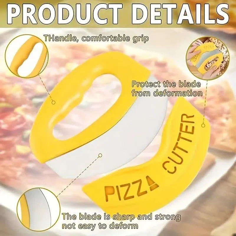 Ultra-Sharp Stainless Steel Pizza Cutter With Rocker Arm 5